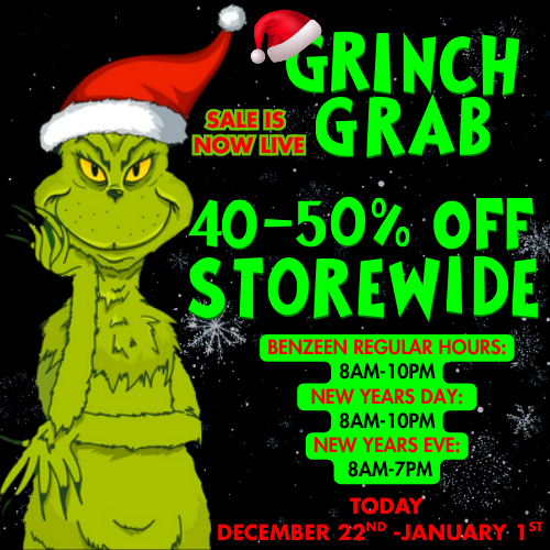 BENZEEN REGULAR HOURS 8AM-10PM NEW YEARS DAY 8AM-10PM NEW YEARS EVE 8AM-7PM TO DAY ND / 