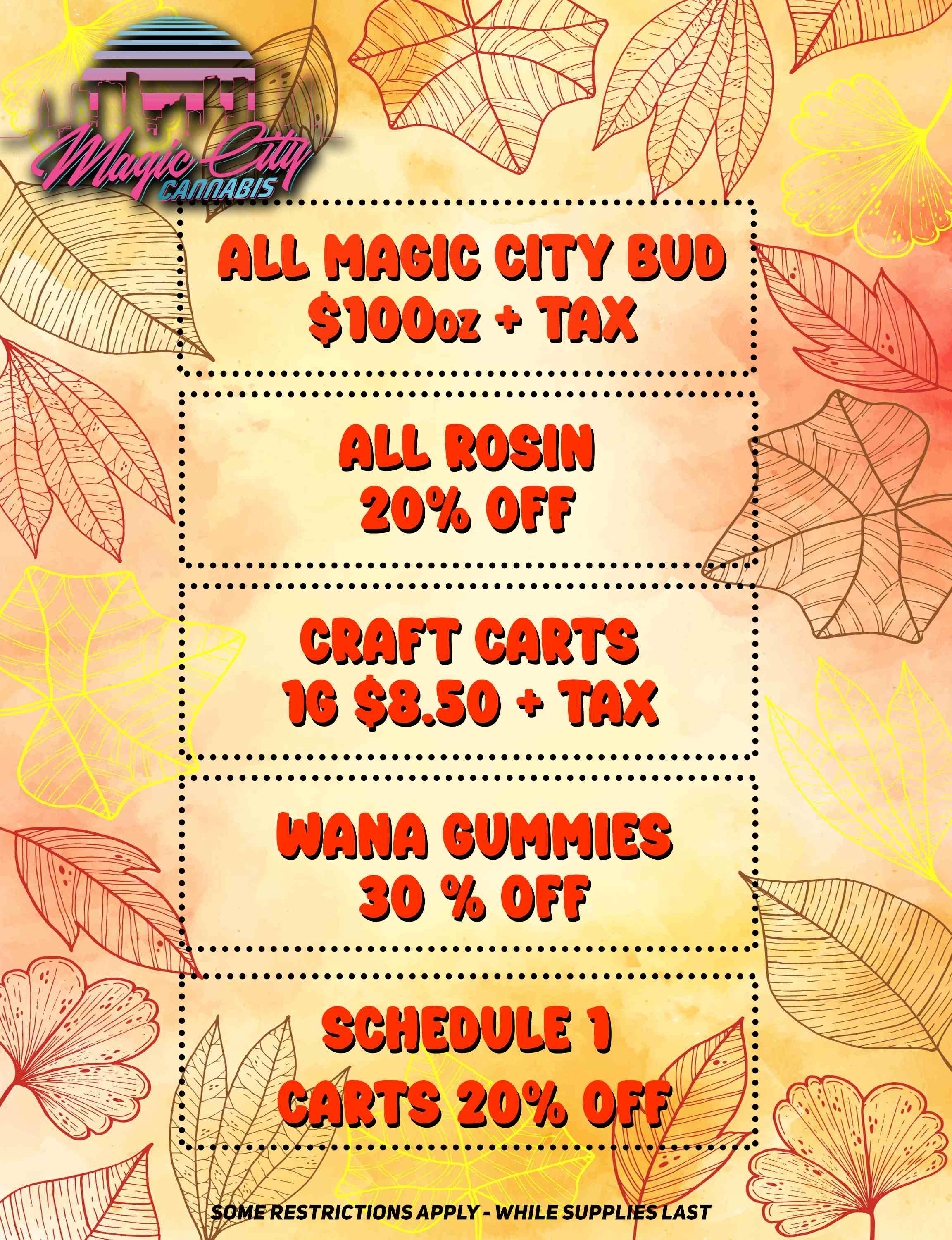 ti weii111 0-01 vA e AL ROSIN 20 OF . SCHEDULE I 20 ESTRICTIONS APPLY - WHILE SUPPL / 