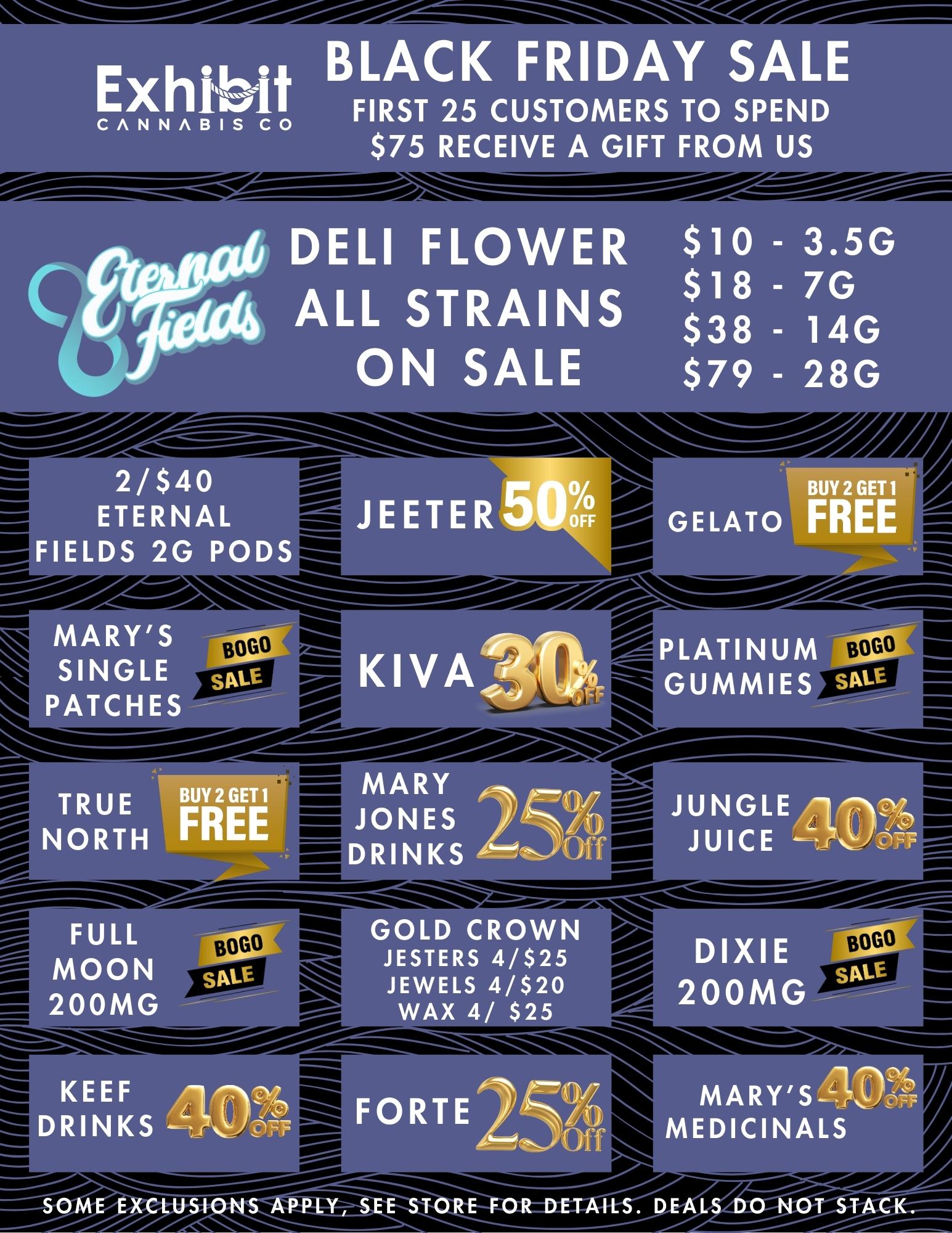 MUM 4 - m zi c MINI / We have a special gift for the first 25 customers that spend $75 at Exhibit Burton.  All Eternal Fields Deli Flower is on sale $79/ounce!