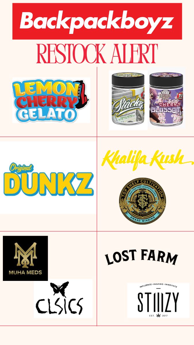 Bacpackboyz RESTOCK ALM MUHA MEDS CLSIG tOST FARM ste / 