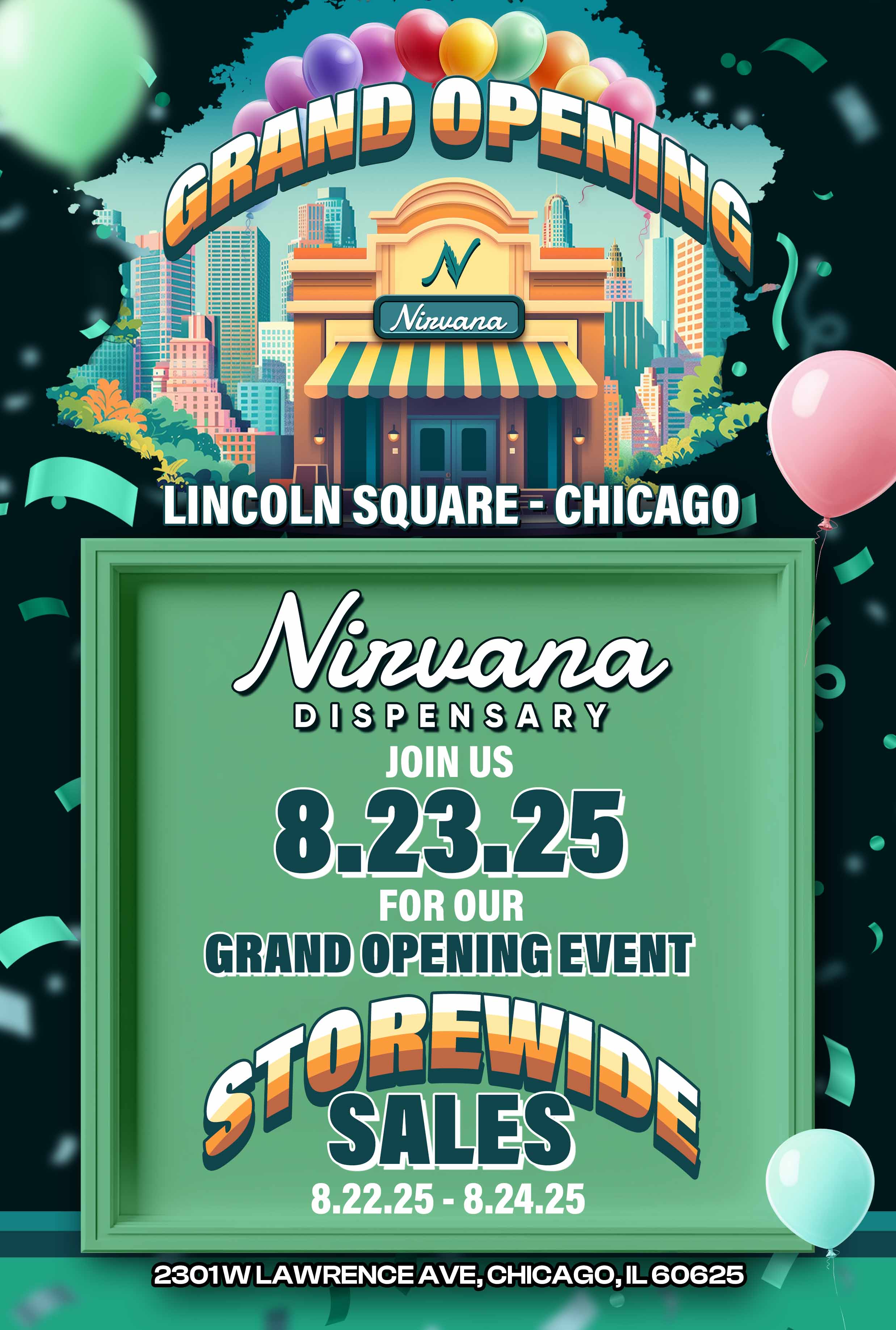 LINCOLN-SQUARE CHICAGO 8.22.25 - 8.24.25 2301 W LAWRENCE AVE CHICAGO IL 60625 / 