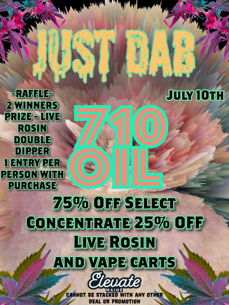 -RAFFLE- JULY 10TH 2 WINNERS PRIZE - LIVE ROSIN DOUBLE DIPPER I ENTRY PER PERSON WITH PURCHASE 75 OFF SELECT - CONCENTRATE 25 Du LIVE ROSIN A. NiDD VAPE CARTS / 