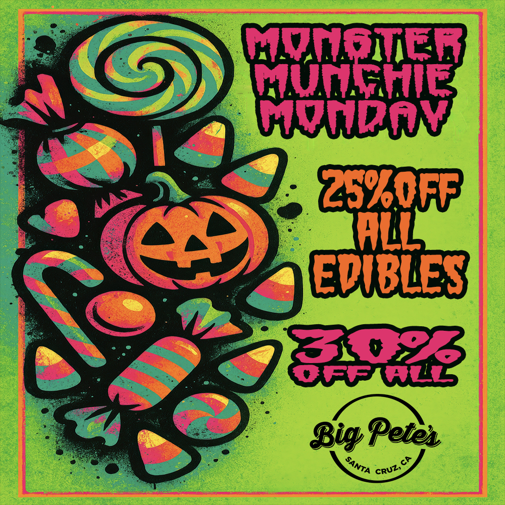 livedeal image / MONSTER MUNCHIE MONDAY! 25% OFF ENTIRE STORE! THE MEDICINE WOMAN DISPENSARY 9058 ROSE ST BELLFLOWER CA 855-TMW-MEDS 