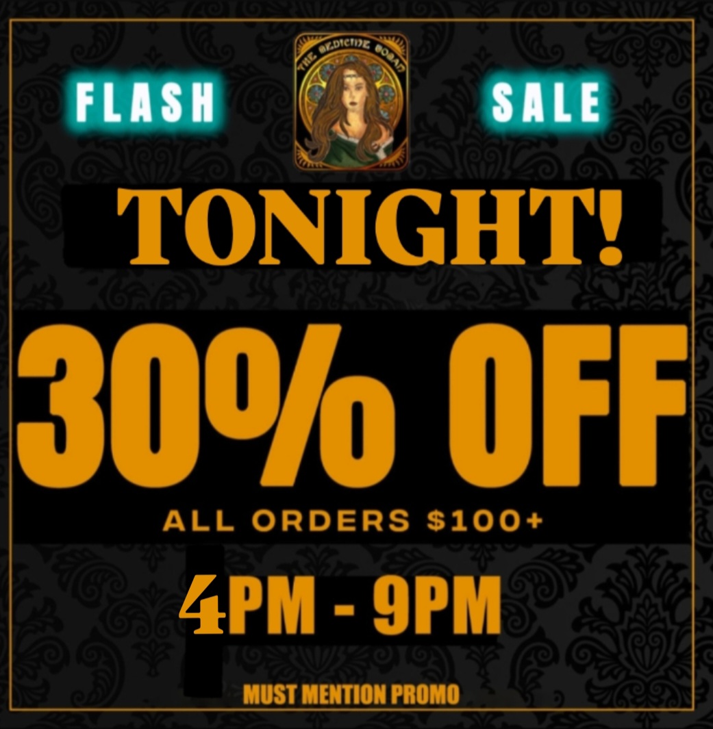 NIGHT 30V1 OFF ALL ORDERS $100 4P 1 1 - 9P MUST MENTION PROMO / VIP TEXT MESSAGE EXCLUSIVE!30% OFF ENTIRE STORE (Must show this for discount)THE MEDICINE WOMAN DISPENSARY 9058 ROSE ST BELLFLOWER CA 855-TMW-MEDS 