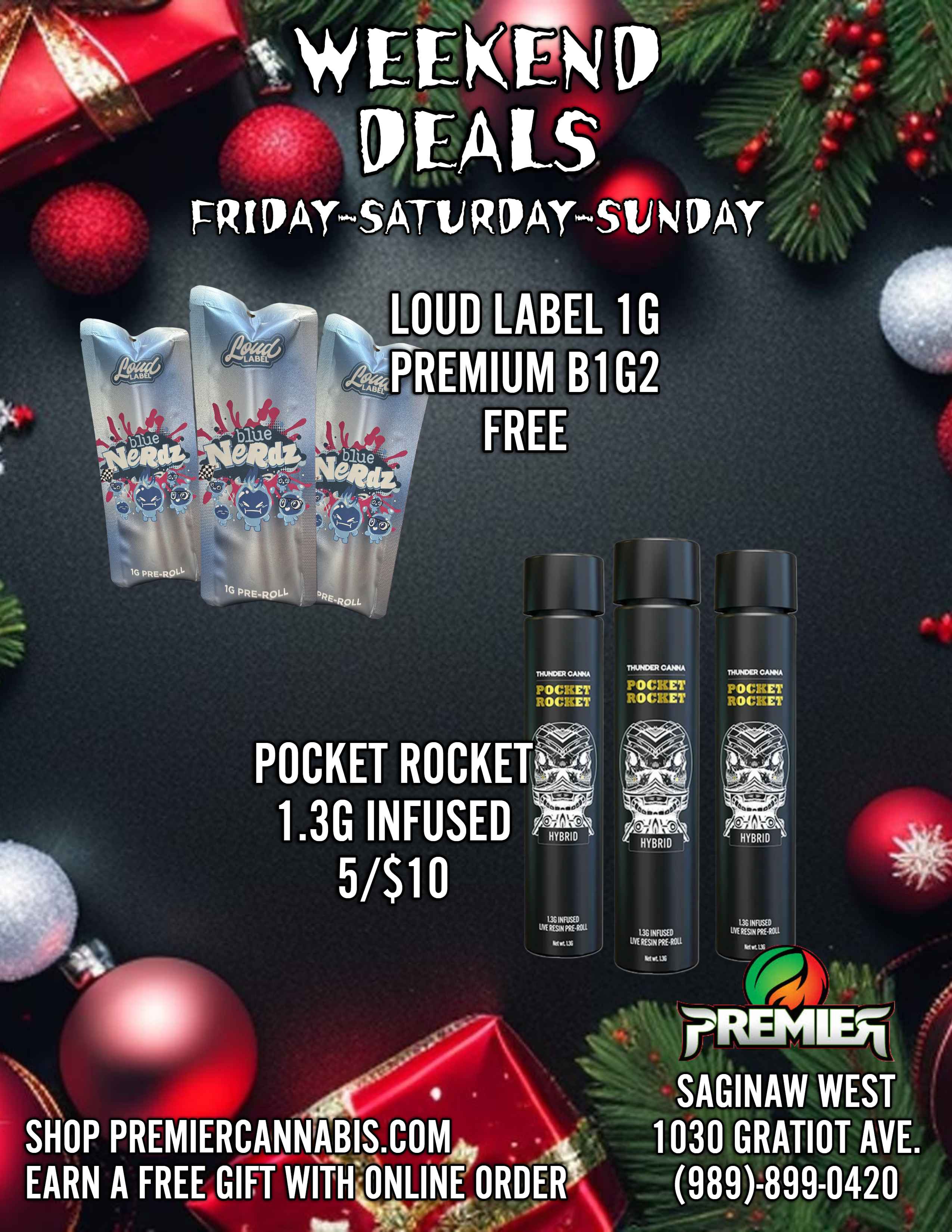 1G PRE-ROO PRE-RoLL POCKET ROCKET 1.3G INFUSED 5/$10 THUNDER POCHET ROCHET --11.16jr7-A4 HYBRID MEER OARNA POCKET ROCKET THUNDER CAA I. CHET ROC17ET HYBRID LX NW 1.7E RESIN PRE-ROli 1361NROD LYE RfsiN pS9U lug it IX r Ar.. 1 SAGINAW WEST SHOP PREMIERCANNIPS.COMAF 1030 GRATIOT AVE. EARN A FREE GIFT WiTHOILINEORCIER - 989-899-0420 / 