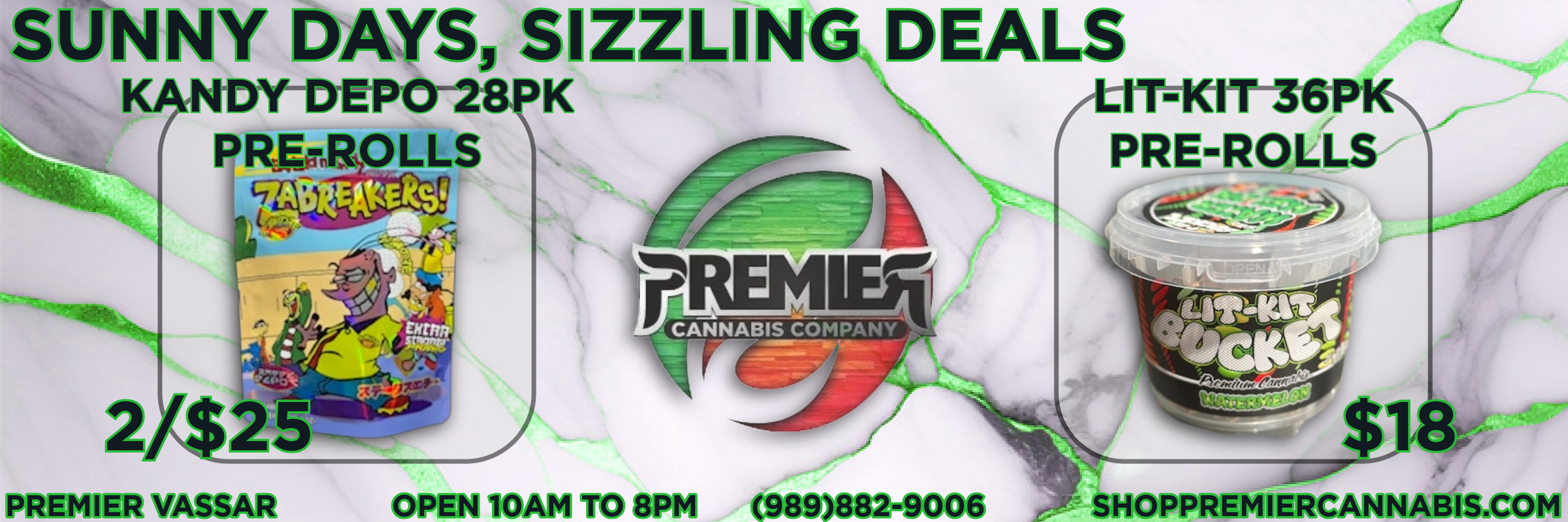 SUNNY AYS S K DV DECO 28 PK PRETROLLS z La ITTKITS6P PRE-ROLLS MEM I 9 98 r-9006 SHOPPREMIERCANNABIS.COM / 