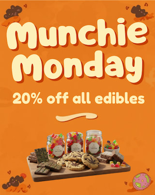 Munchie Monday 20 off all edibles / 	Go to our website daily to see specials in your city! dabbsdispensary.com