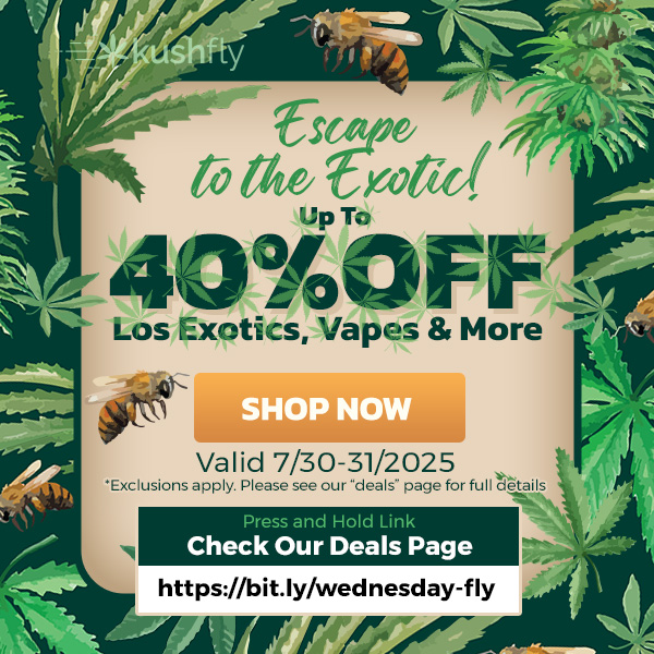 Up To 1/4-0FF LOS i.xntics Vapcs More -so Valid 7/30-31/2025 Exclusions apply. Please see our age for full Ckails Press and Hold Link Check Our Deals Page https//bitly/wednesday-fly flirt / Escape to the Exotic! Up to 40% OFF Los Exotics, Vapes & More Shop now at https://bit.ly/wednesday-fly