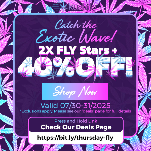 144-TOrialvir Va I id 07/30-31/2025 Exclusions apply. Please see our deals page for full details Press and Hold Link Check Our Deals Page https//bitly/thursday-fly /-7-4k / Catch the Exotic Wave! 2X FLY Stars + Up to 40% OFFShop now at https://bit.ly/thursday-fly