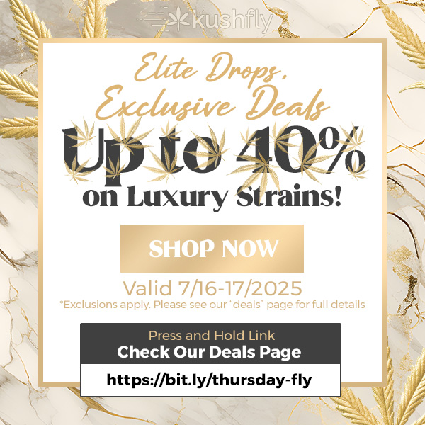 EIR-t ptidror peak on Luxury Strains - Aft Valid 7/16-17/2025 Press and Hold Link Check Our Deals Page / Elite Drops, Exclusive Deals - Up to 40% on Luxury Strains!Shop now at https://bit.ly/thursday-fly